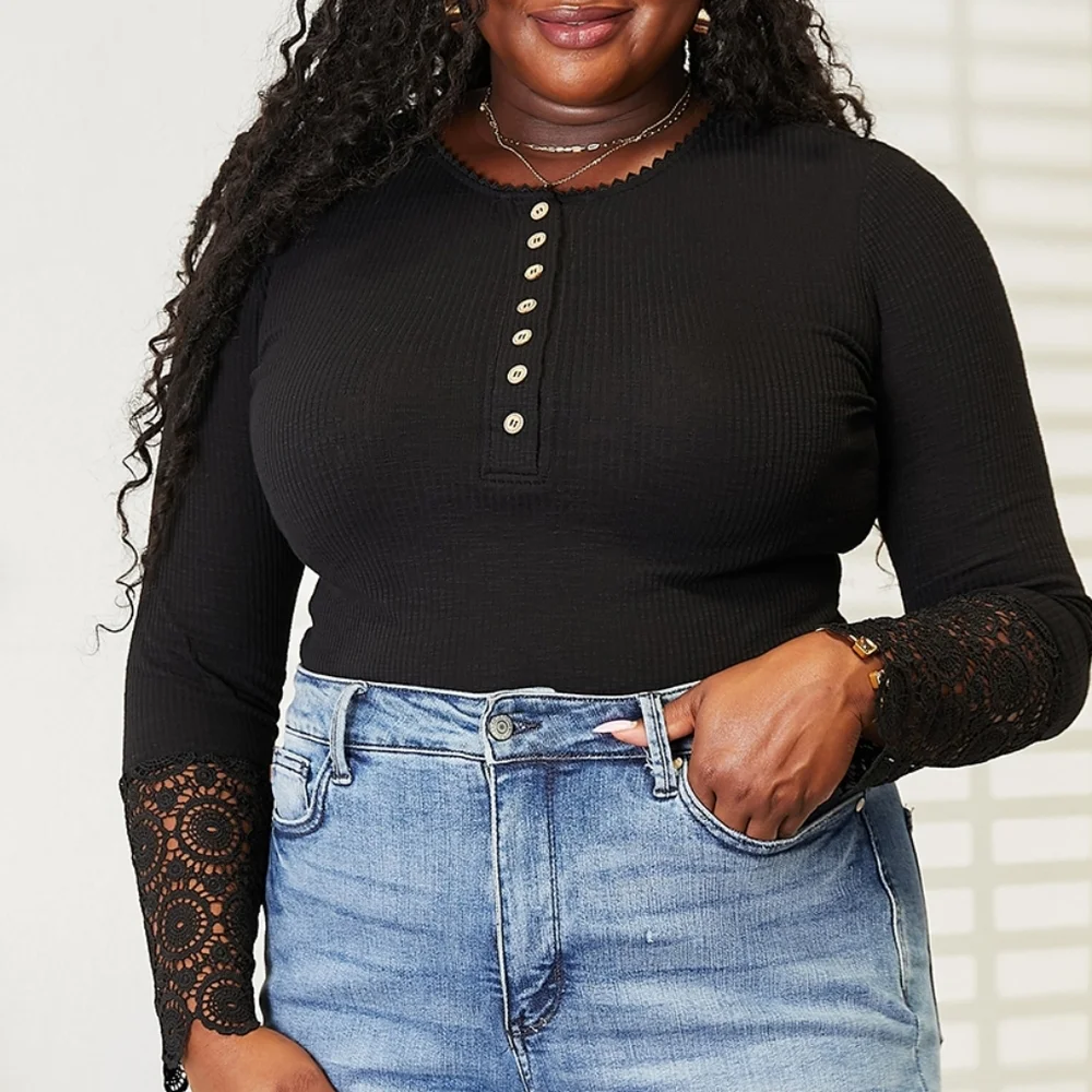 Maeve Crochet Sleeve Top
